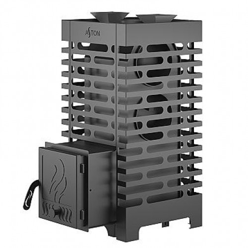 Печь для бани ASTON 20 с баком на трубе 50л Ø115 (AISI 439)