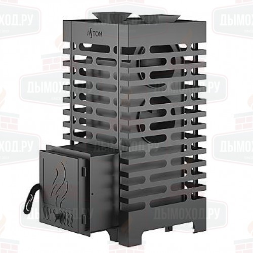 Печь для бани ASTON 20 с баком на трубе 50л Ø115 (AISI 439)