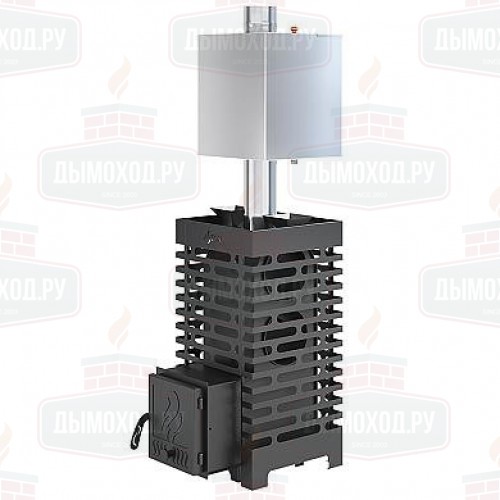 Печь для бани ASTON 20 с баком на трубе 50л Ø115 (AISI 439)