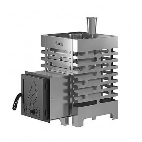 Печь для бани ASTON 12 INOX с баком на трубе 50л Ø115 (AISI 439)