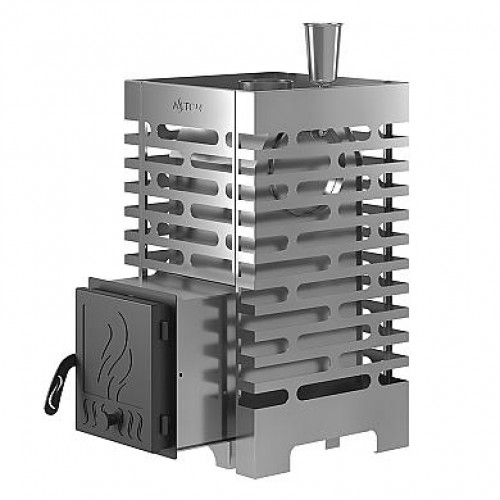 Печь для бани ASTON 16 INOX с баком на трубе 50л Ø115 (AISI 439)