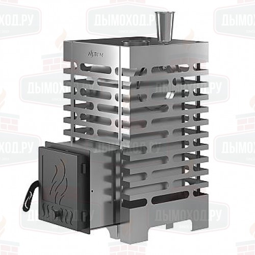 Печь для бани ASTON 16 INOX с баком на трубе 50л Ø115 (AISI 439)