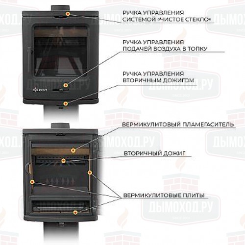 Чугунная печь  Эверест В7