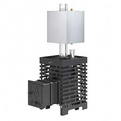 Печь для бани ASTON  «Шторм 16» (ДТ-4) Long с баком на трубе 50л Ø120 (AISI 439) 