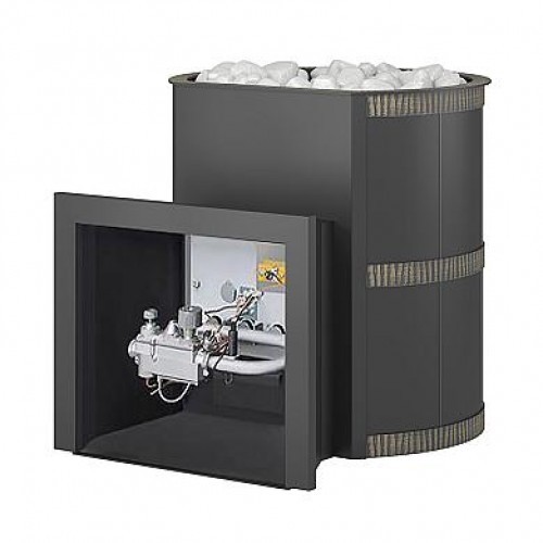 Печь для бани Везувий  газо-дровяная ЛАВА 18 (ДТ-3)