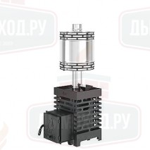 Печь для бани ASTON 12 с баком на трубе 50л Ø115 (AISI 439) (круглый)