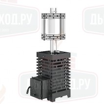Печь для бани ASTON 16 с баком на трубе 50л Ø115 (AISI 439) (круглый)
