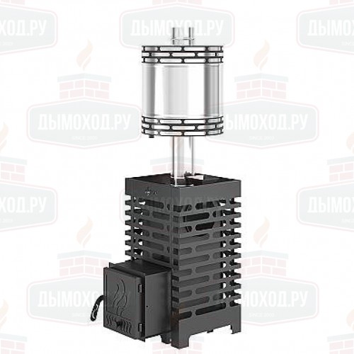 Печь для бани ASTON 16 с баком на трубе 50л Ø115 (AISI 439) (круглый)