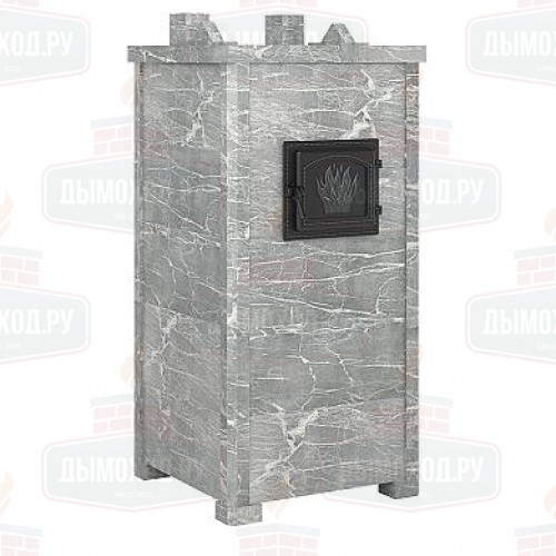 Печь для бани Эверест Легкий пар Профи каменка «по-серому», Талькохлорит, S-50 мм Б/В