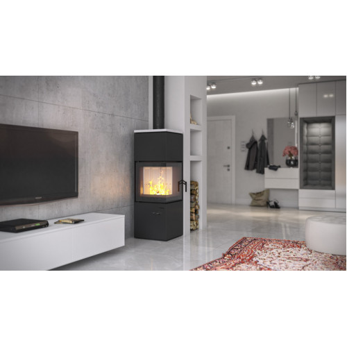 Печь-камин Defro DEFRO HOME QUADROOM коричневая сталь (10кВТ)