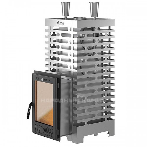 Печь для бани ASTON 24 INOX (310М) со стеклом