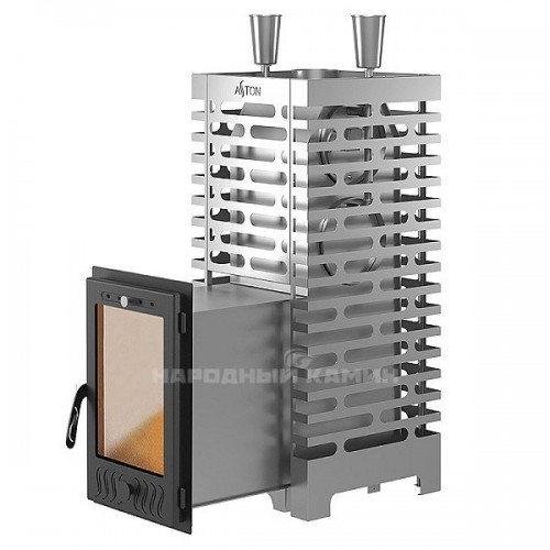 Печь для бани ASTON 24 INOX (310М) Long со стеклом