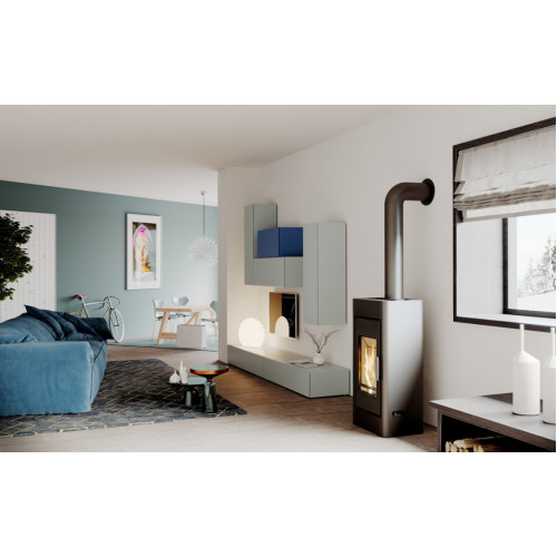 Печь DEFRO HOME SOLUM, 9кВт, коричневая сталь