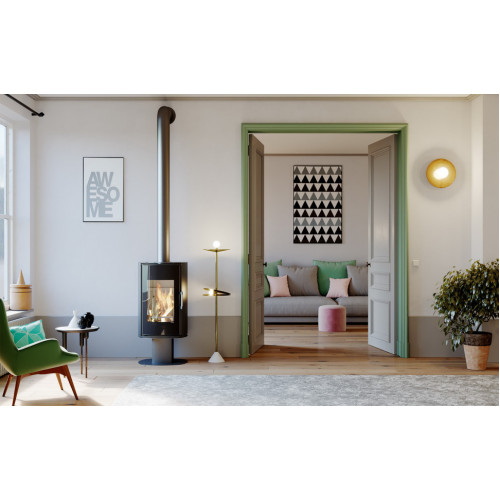 Печь DEFRO HOME ORBIS TOP, 9кВт, белая сталь