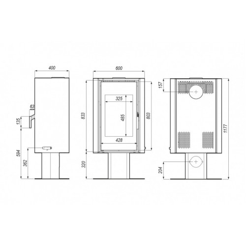Печь DEFRO HOME SOLUM TOP, 9кВт