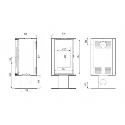 Печь DEFRO HOME ORBIS TOP, 9кВт