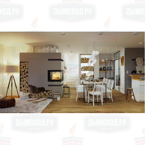 Топка VNP/610/430, Г-образное стекло справа, гильотина