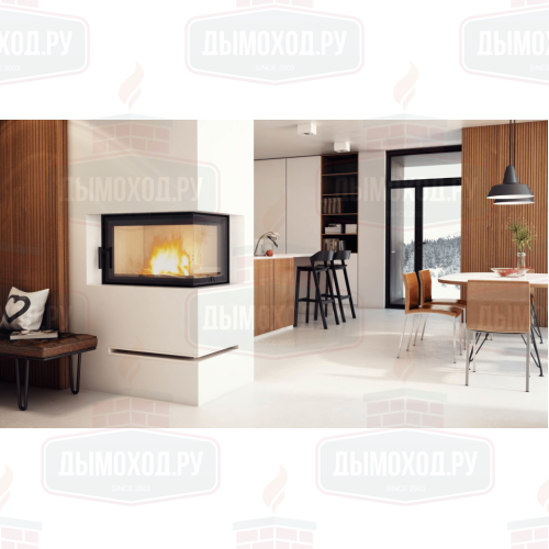 Топка MBO/P/BS/SG, Г-образное стекло справа