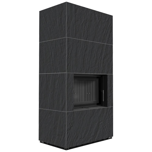 Каминокомплект FLOKI в облицовке NATURALI ARDESIA NERO A SPACCO