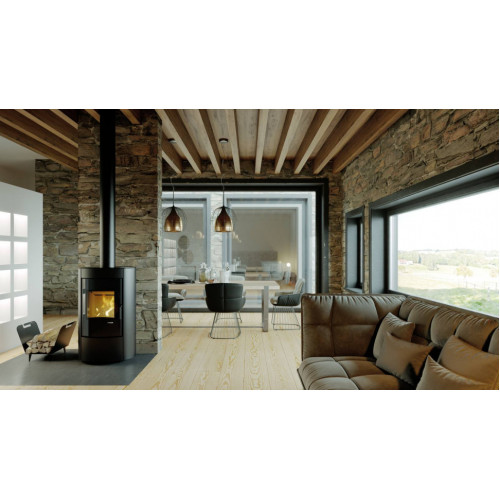 Печь DEFRO HOME CERES 6кВт, черная сталь