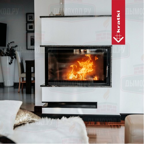 Топка Kratki Pro LUCY/14/SLIM/L/NEW угловое стекло слева